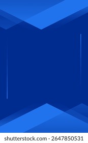 Blue Vertical background design concept of triangles isolated on dark background - vector illustration