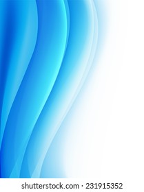 blue vertical background with folding waves 
