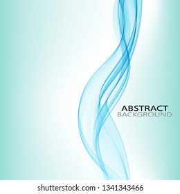 
Blue vertical elegant wave on abstract background