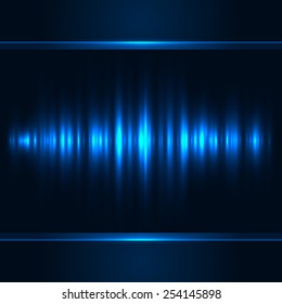 Blue vertical light vector background.