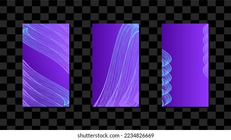 Blue Vertical Social Media Template Design Abstract Background EPS 10 Vecto