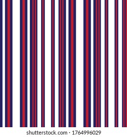 Blue vertical striped seamless pattern background suitable for fashion textiles, graphics