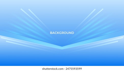 Blue vibrant with gradient line modern