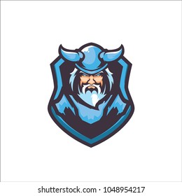 Blue Viking E Sport Logo