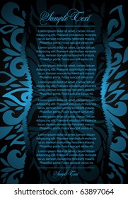 blue vintage background