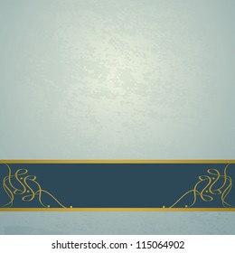 blue vintage background with a panel