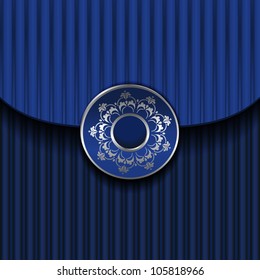 Blue Vintage Frame Design
