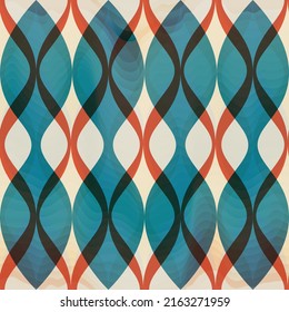 Mosaico azul vintage sin soldadura