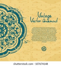 Blue Vintage ornament