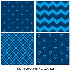 Blue vintage pattern design