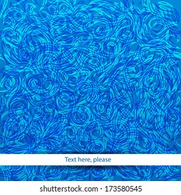 blue vintage seamless pattern for your design. Template vector illustration for your text