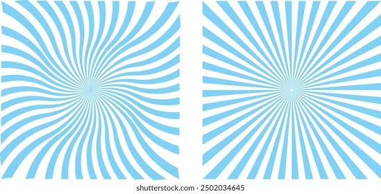 Blue vintage striped pattern retro fashion background card pattern pop art style.wrapper background