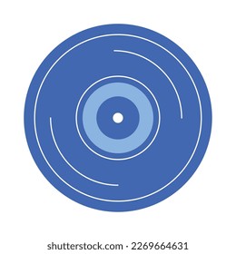 blue vinyl disk music tech