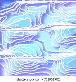 blue and violet abstract curved lines 3D structure pattern with shades and white horizontal lines, vector illustration