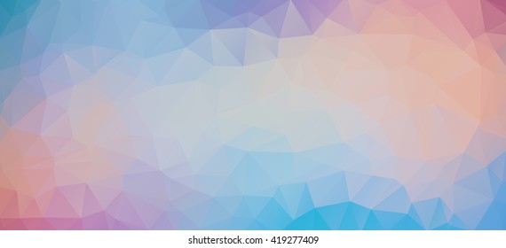 Blue Violet abstract polygonal pastel background
