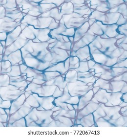 blue and violet abstract watercolor scribble pattern with irregular curved lines, vector illustration
