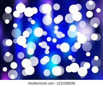 Blue violet bokeh abstract light background