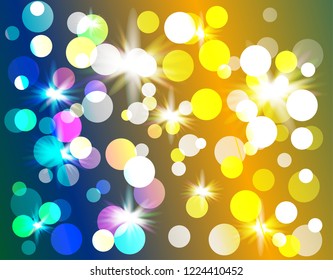 
Blue violet bokeh abstract light background