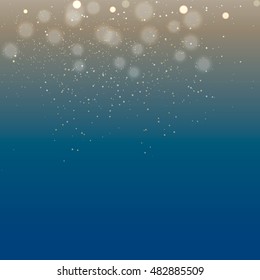 Blue violet bokeh abstract light background vector illustration.
