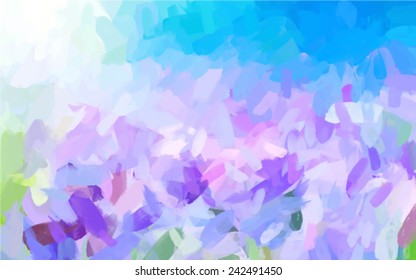 Blue and violet  brush strokes background 
