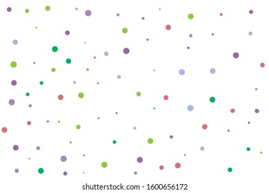 Blue and violet circles confetti falling on transparent background. Round, dot vector background. Abstract colorful confetti flying in the air. Vector holiday illustration with circles confetti.
