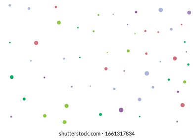 Blue and violet circles confetti falling on transparent background. Round, dot vector background. Abstract colorful confetti flying in the air. Vector holiday illustration with circles confetti.