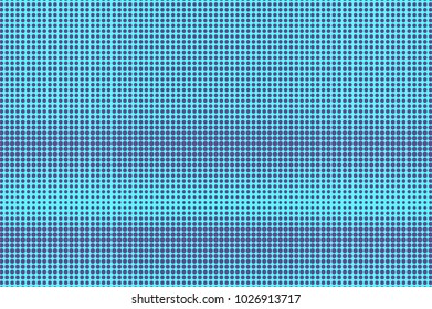 	
Blue violet dotted halftone. Horizontal frequent dotted gradient. Half tone vector background. Artificial texture. Violet dot on cyan backdrop. Vivid pop art design template. Glitch halftone texture