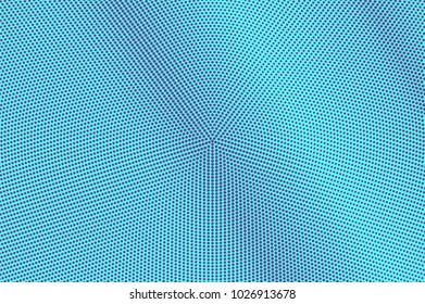 	
Blue violet dotted halftone. Smooth subtle dotted gradient. Half tone vector background. Artificial texture. Violet dots on cyan backdrop. Vivid pop art design template. Glitch halftone texture