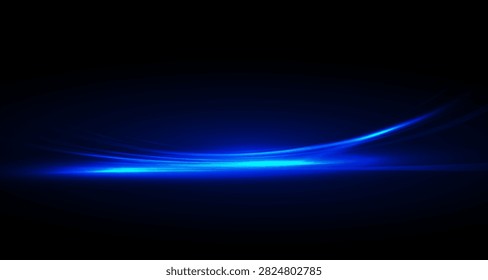 Rayas movimiento brillantes azules