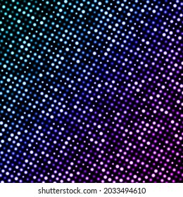 Blue and violet gradient dotted halftone background. Vector illustration.