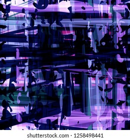 Blue and violet grunge seamless texture. Abstract vector background for web page, fabric, home decor, wrapping, poster backdrop for musical event