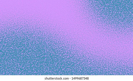 Blue and violet pop art background with dots design, abstract vector illustration in retro comics style