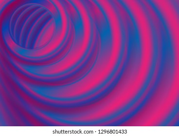 Blue and violet smooth circles abstract vector background
