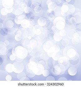 Blue Violet Soft  Bright Abstract Bokeh Background ,Soft Glow of the Sun , Defocused Lights,  Vector Illustration