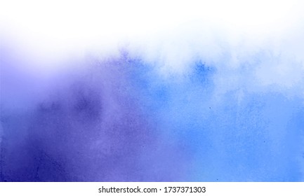 Blue and violet watercolor abstract texture background
