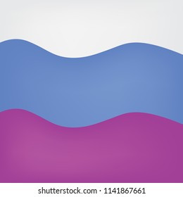 blue and violet wavy background- vector illustration