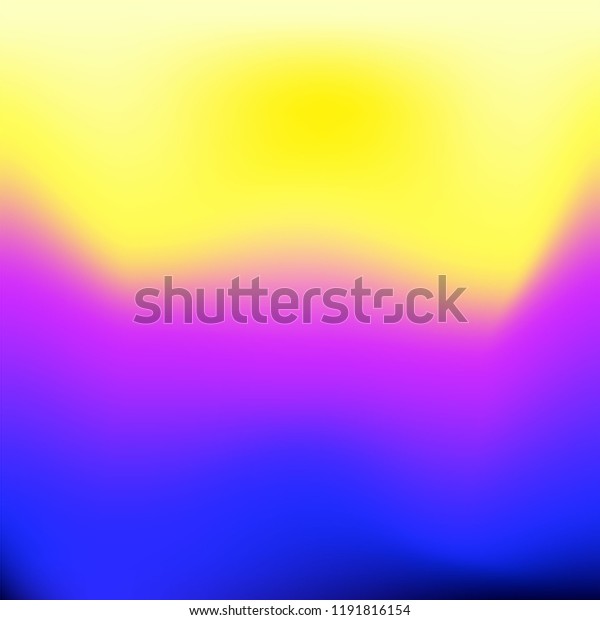 Blue Violet Yellow Gradient Background Stock Vector Royalty Free