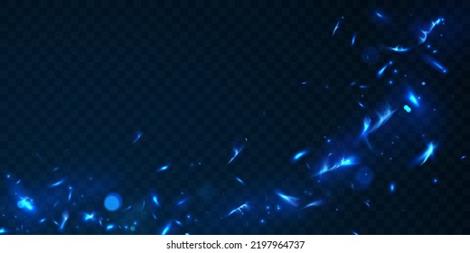 blue virtual flame design vector illustration