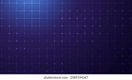 Blue Virtual Technology Futuristic User Interface HUD Grid. Spaceship FUI GUI Backdrop Design. Science Fiction Theme Design, Artificial Intelligence. Hi-Tech Bg. Vector Illustration