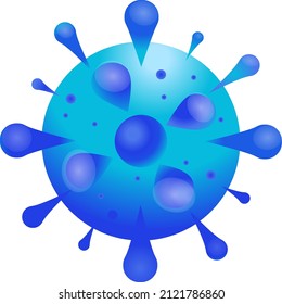 Blue virus design- Vector Illustration