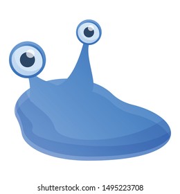 Blue virus icon. Cartoon of blue virus vector icon for web design isolated on white background