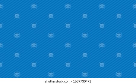 Blaues Coronavirus nahtlose Muster Hexagon-Position.