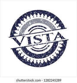 Blue Vista distress rubber grunge seal