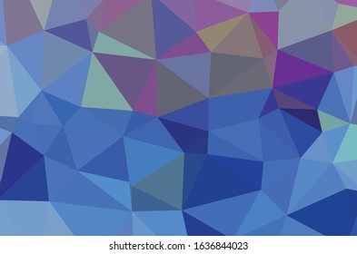 Blue vivid geometric polygonal abstract design background template