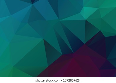Plantilla de fondo de diseño abstracto poligonal geométrico vívido azul