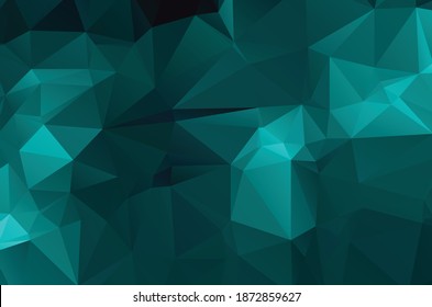 Plantilla de fondo de diseño abstracto poligonal geométrico vívido azul