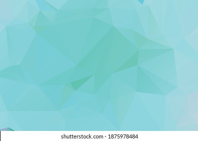 Blue vivid geometric polygonal abstract design background template