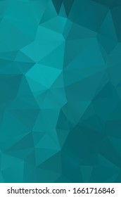 Blue vivid polygonal mosaic background, creative design templates Illustration