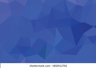 Blue vivid polygonal mosaic background, creative design templates Illustration