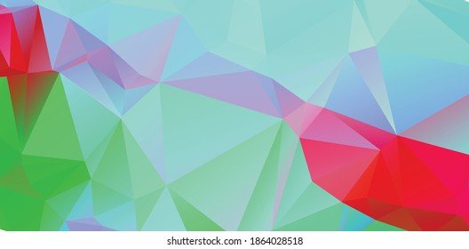 blauer, blauer, polygonaler Mosaikhintergrund, kreative Designvorlagen Illustration